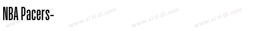 NBA Pacers字体转换
